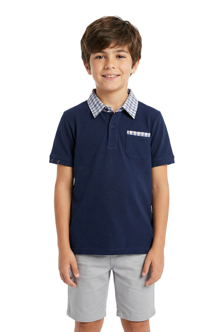 Boys Polo T-Shirt Pack of 2 Half Sleeve, Pocket Polo Regular Fit, Boys Kids 5-12 Years Casual T-Shirt - AC4101