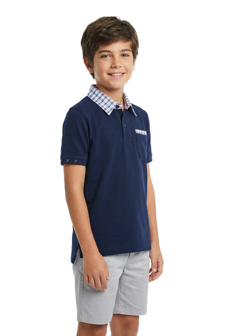 Boys Polo T-Shirt Pack of 2 Half Sleeve, Pocket Polo Regular Fit, Boys Kids 5-12 Years Casual T-Shirt - AC4101