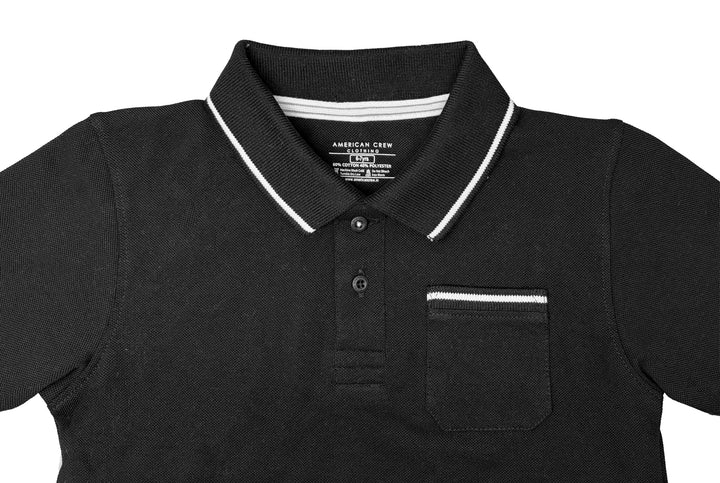 Boys Polo T-Shirt Pack of 2 Half Sleeve, Pocket Polo Regular Fit, Boys Kids 5-12 Years Casual T-Shirt - AC4101