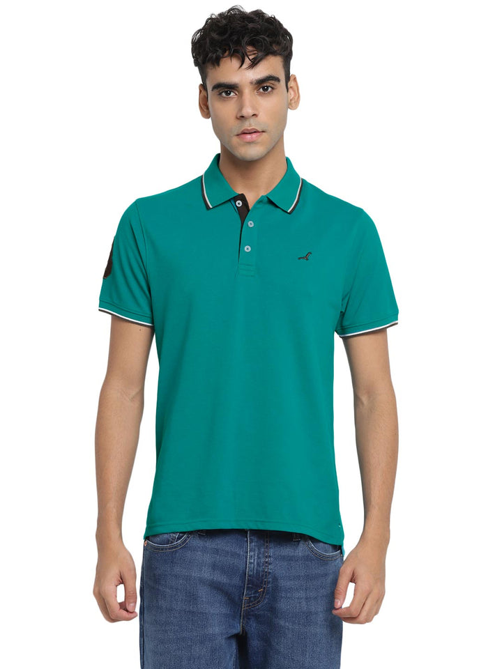 Men's Polo T-Shirt - Earth Green