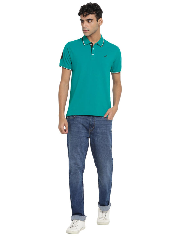 Men's Polo T-Shirt - Earth Green