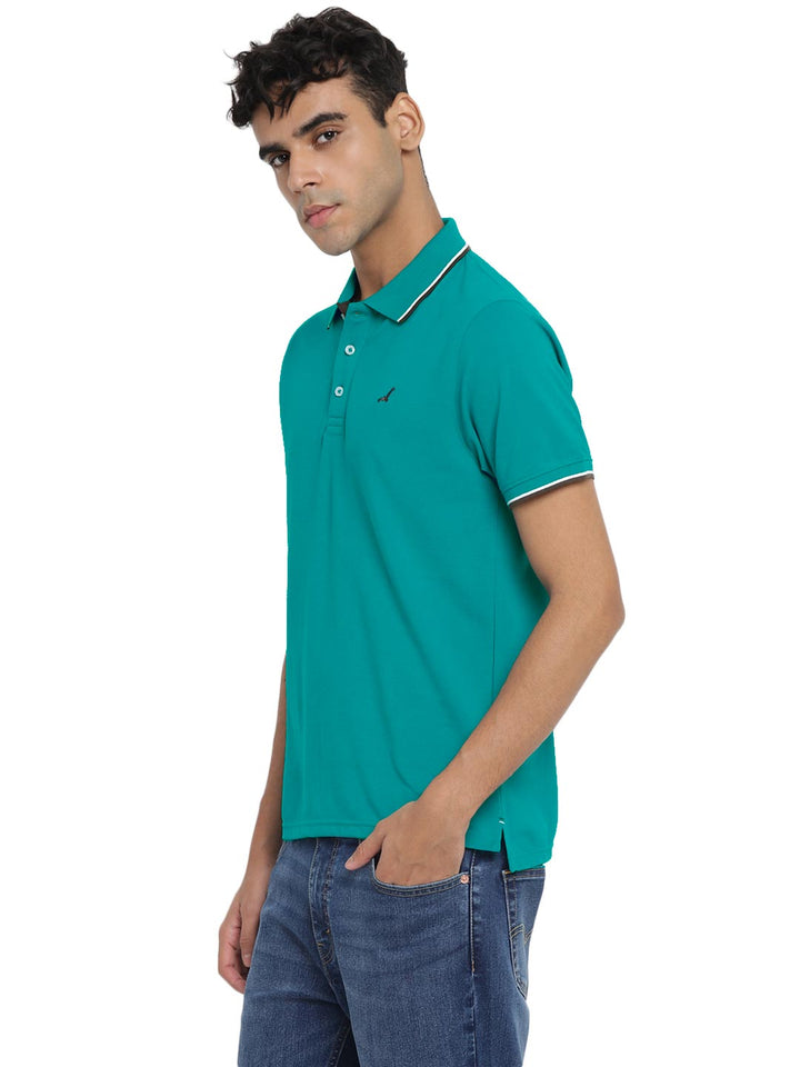 Men's Polo T-Shirt - Earth Green