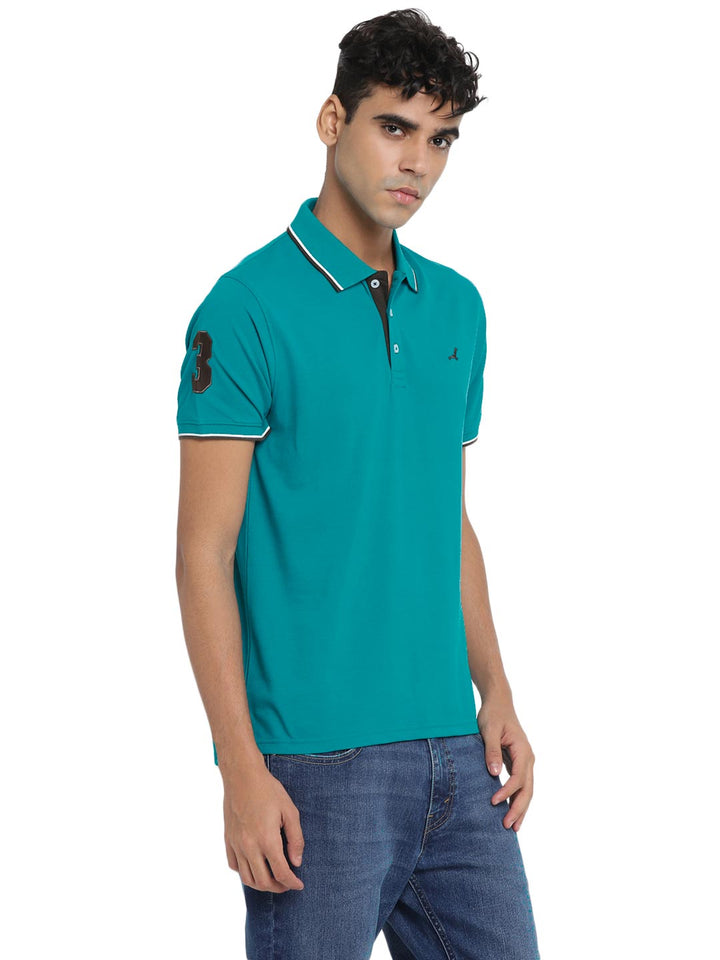 Men's Polo T-Shirt - Earth Green