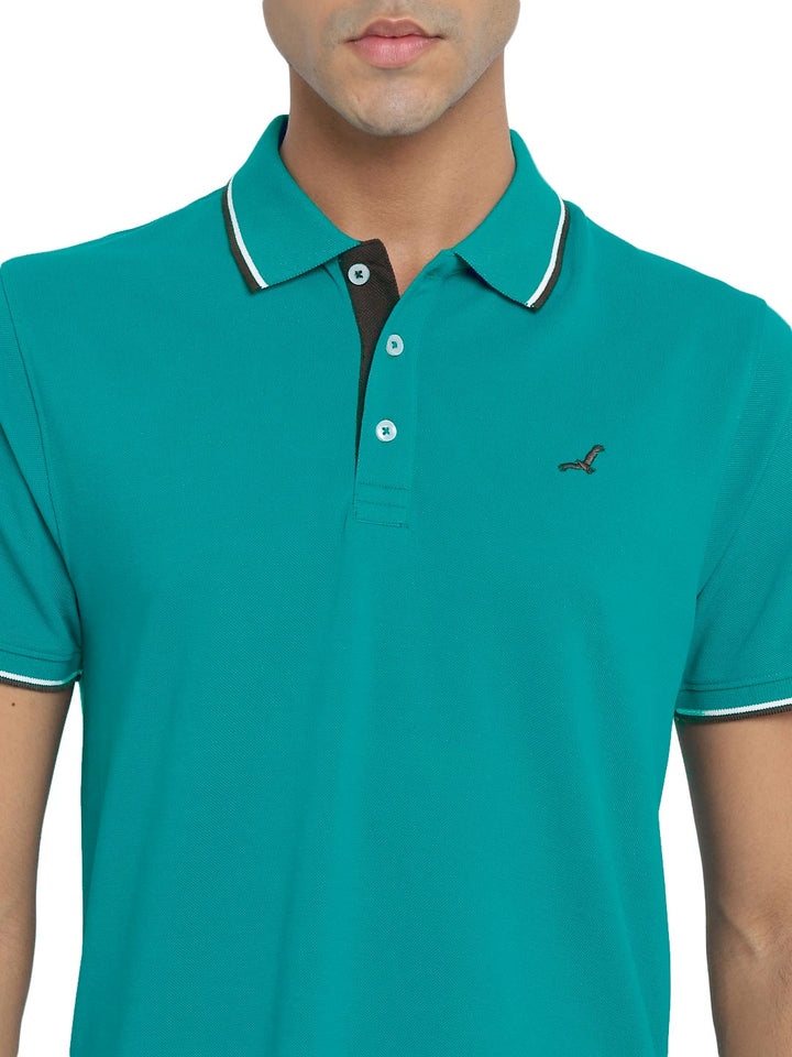 Men's Polo T-Shirt - Earth Green