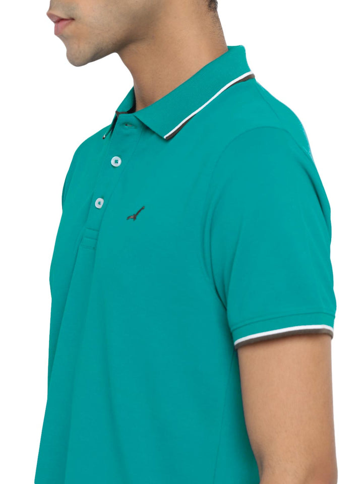 Men's Polo T-Shirt - Earth Green