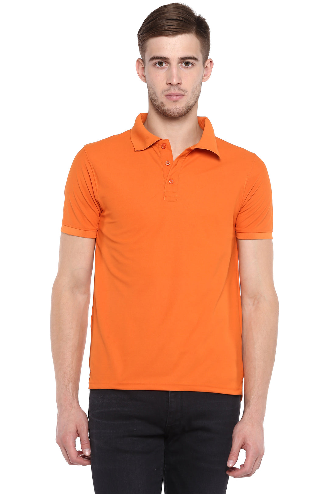 Men's Polyester Polo T-Shirt - Orange
