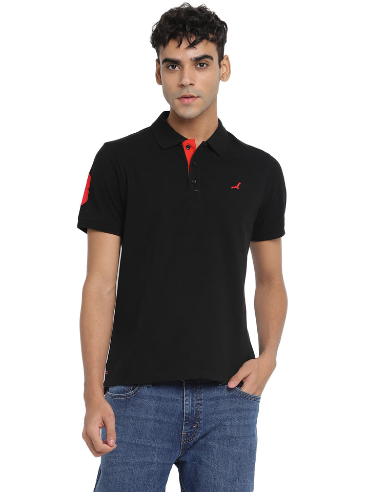 Men's Polo T-Shirt - Jet Black