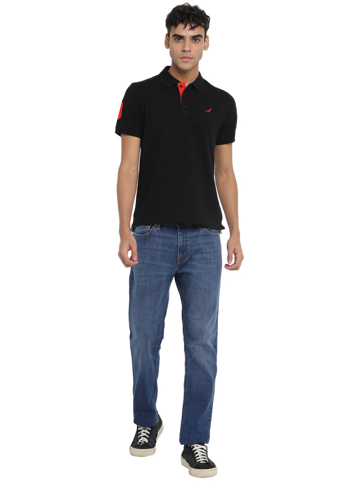 Men's Polo T-Shirt - Jet Black