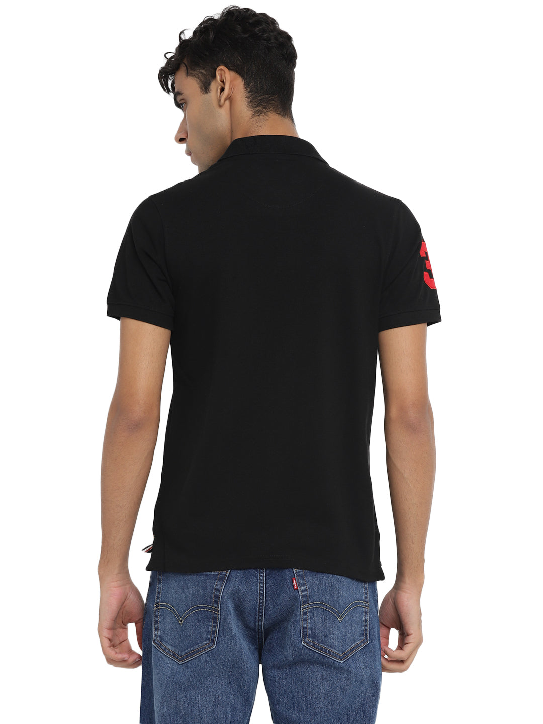 Men's Polo T-Shirt - Jet Black