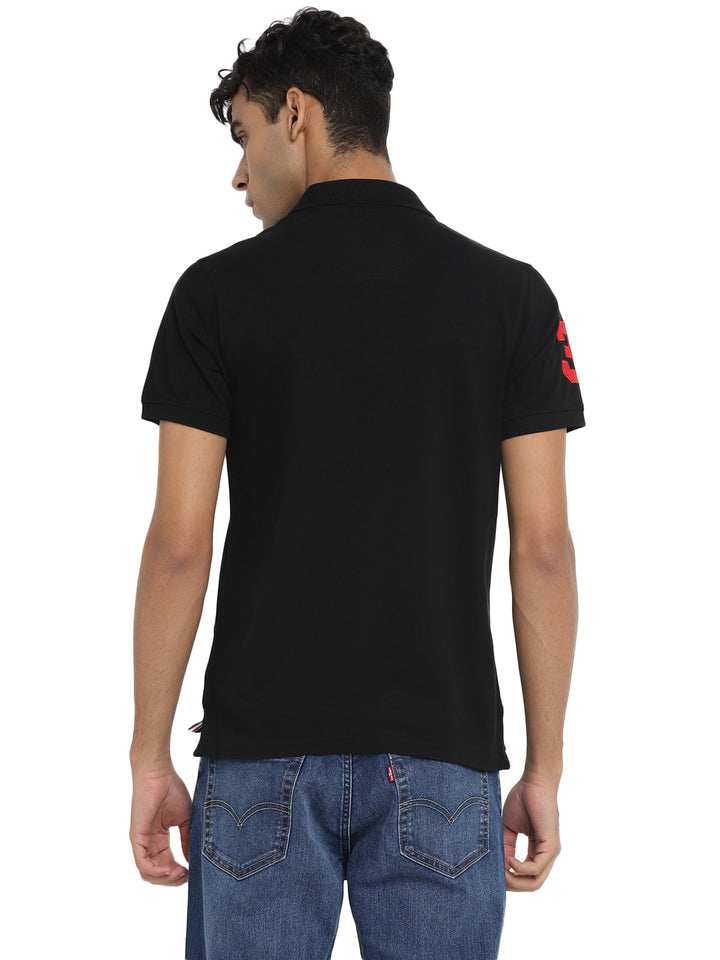 Men's Polo T-Shirt - Jet Black