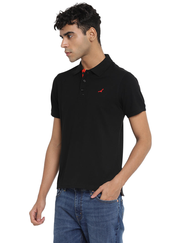 Men's Polo T-Shirt - Jet Black