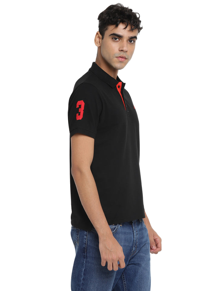 Men's Polo T-Shirt - Jet Black