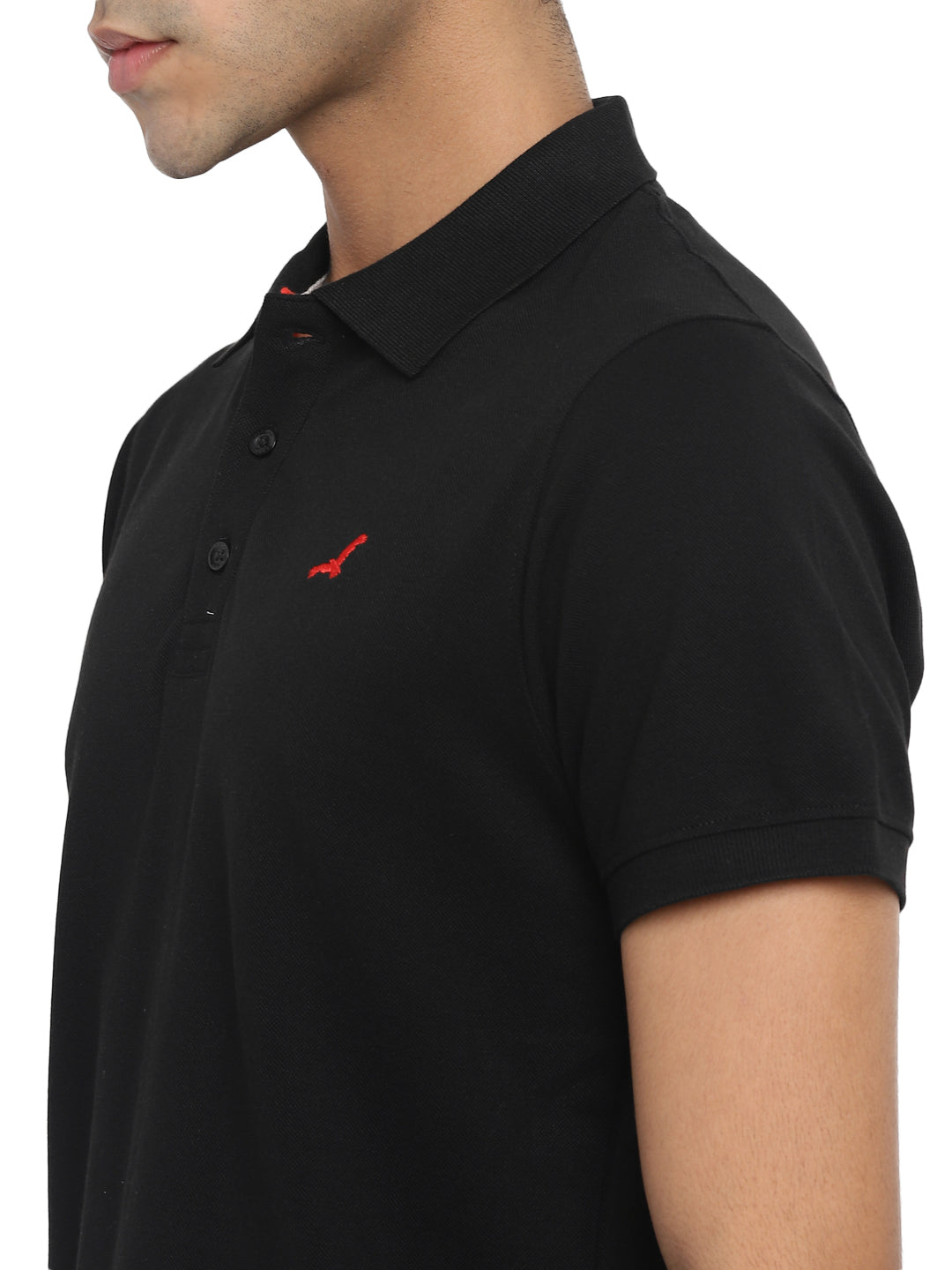 Men's Polo T-Shirt - Jet Black