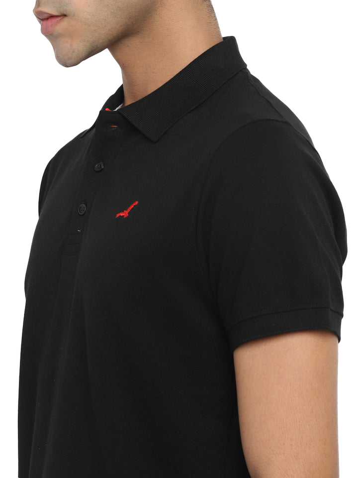 Men's Polo T-Shirt - Jet Black