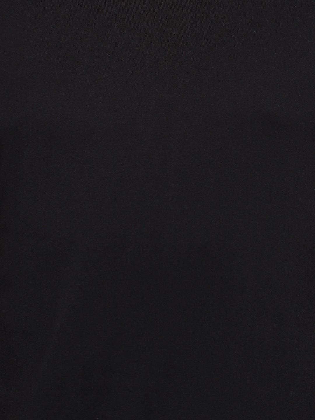 100% Cotton Round Neck T-Shirt for Men Regular Fit - Black