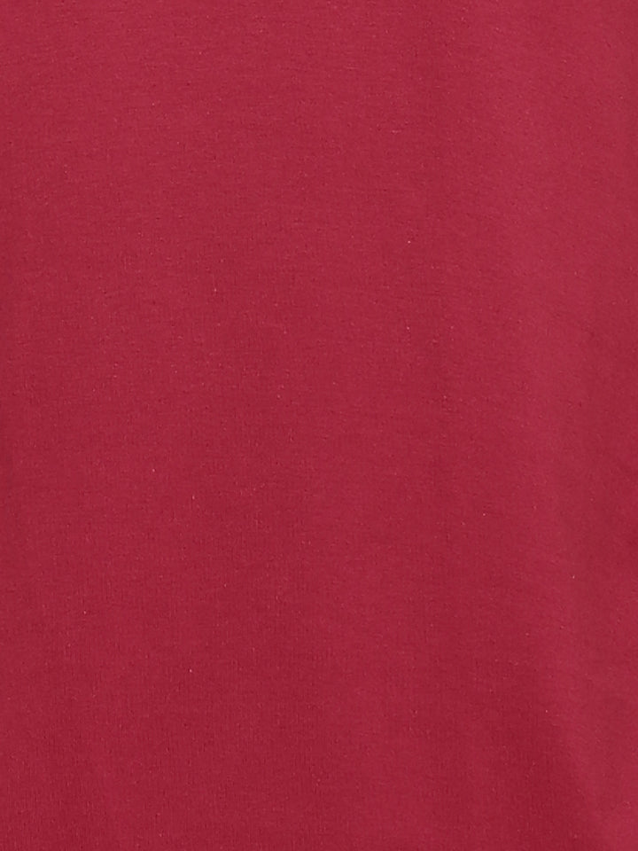 100% Cotton Round Neck T-Shirt for Men Regular Fit - Rio Red