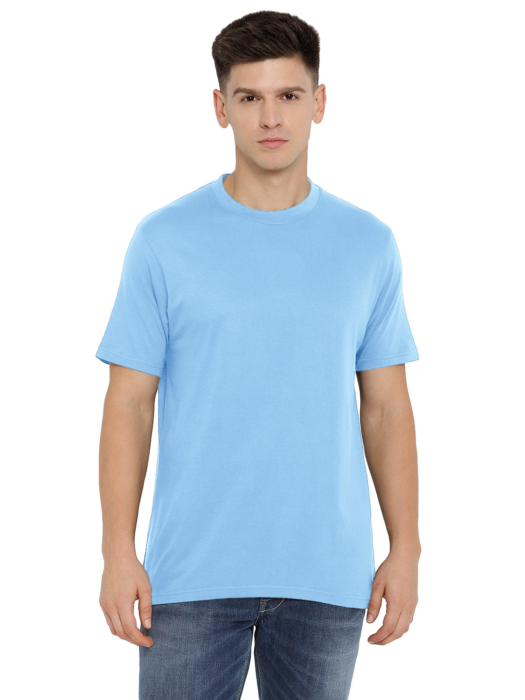 Supima Cotton Round Neck T-Shirt for Men (Jersey 180 GSM)