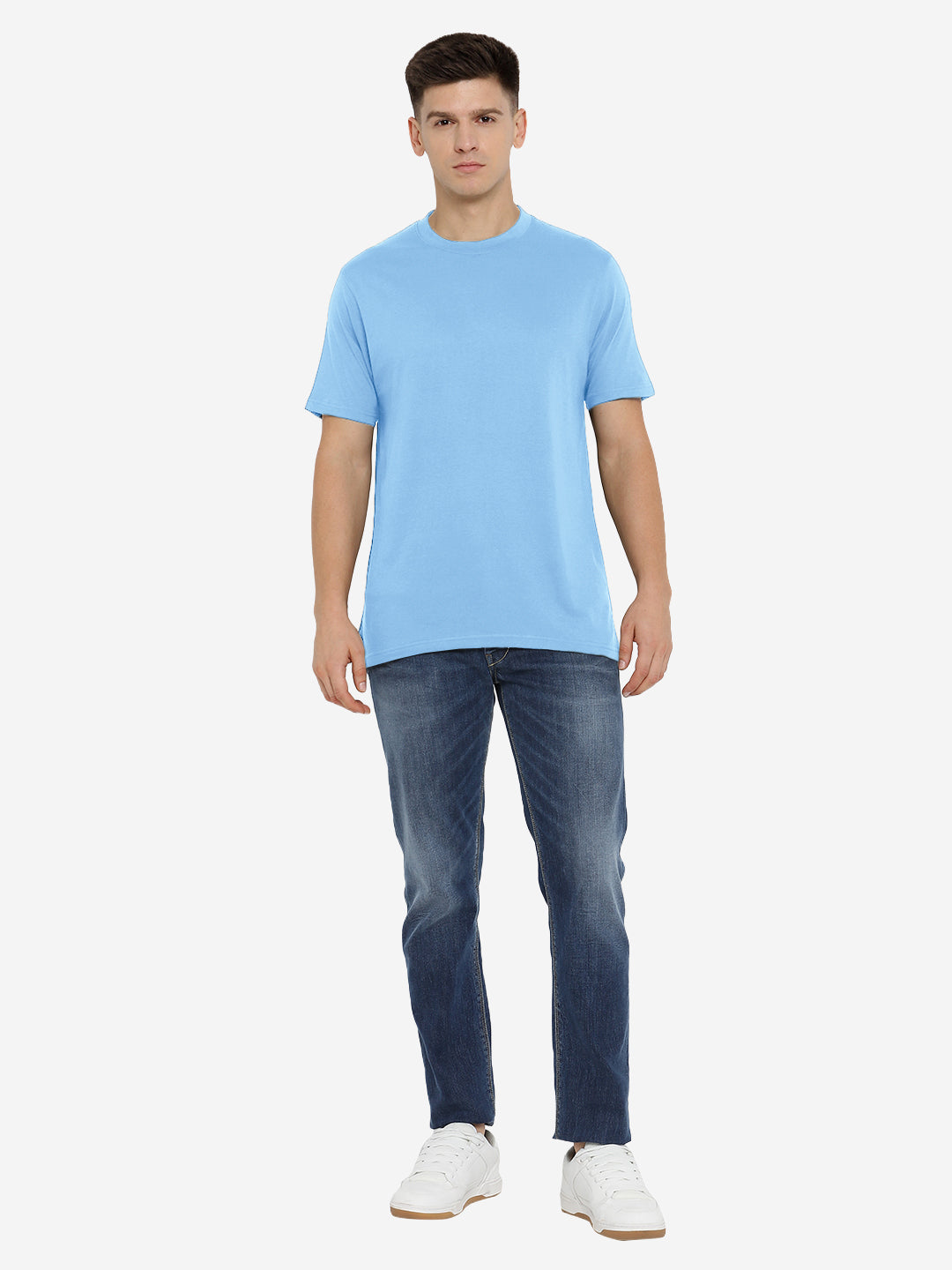 Supima Cotton Round Neck T-Shirt for Men (Jersey 180 GSM)