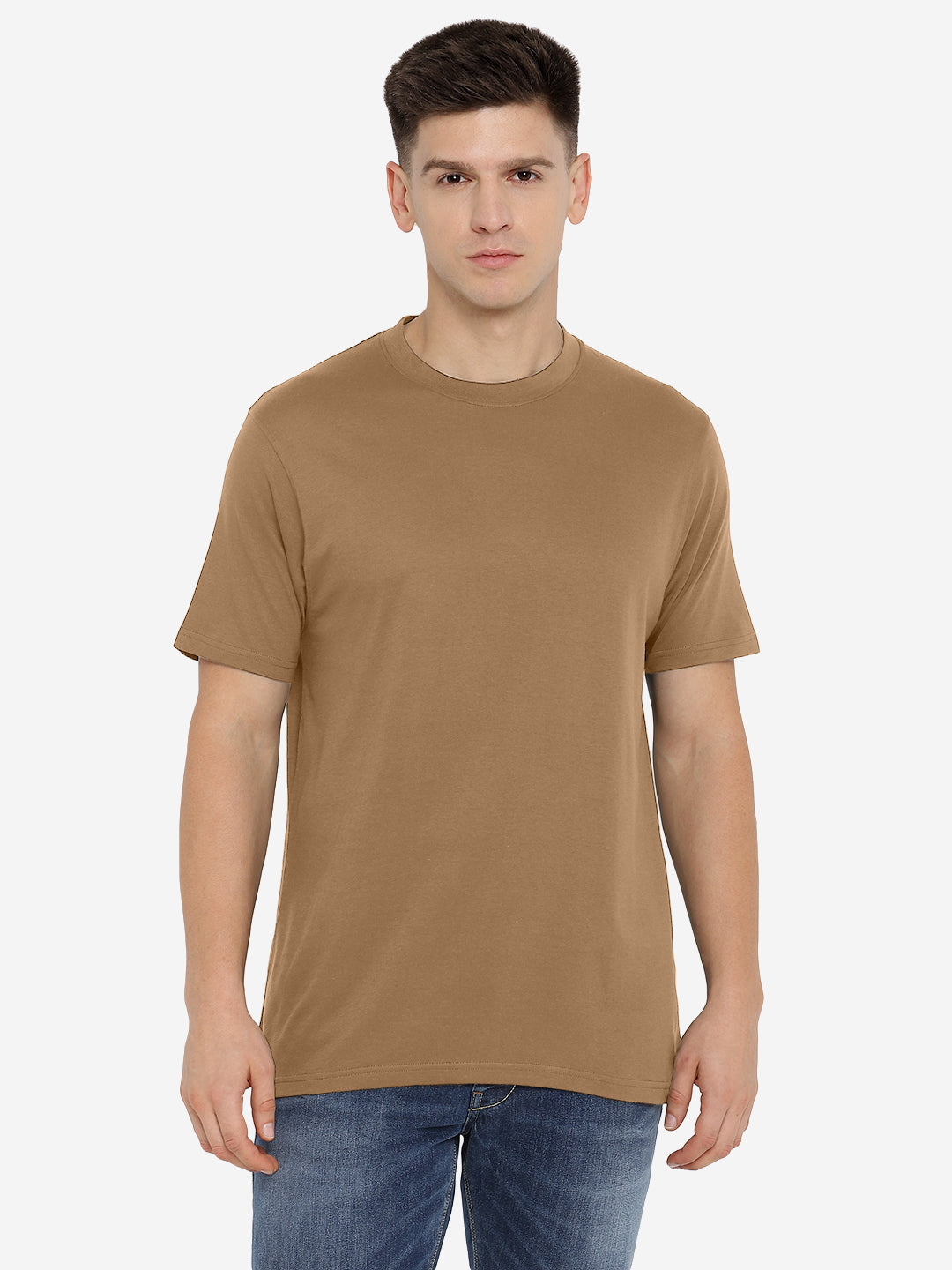Supima Cotton Round Neck T-Shirt for Men (Jersey 180 GSM)