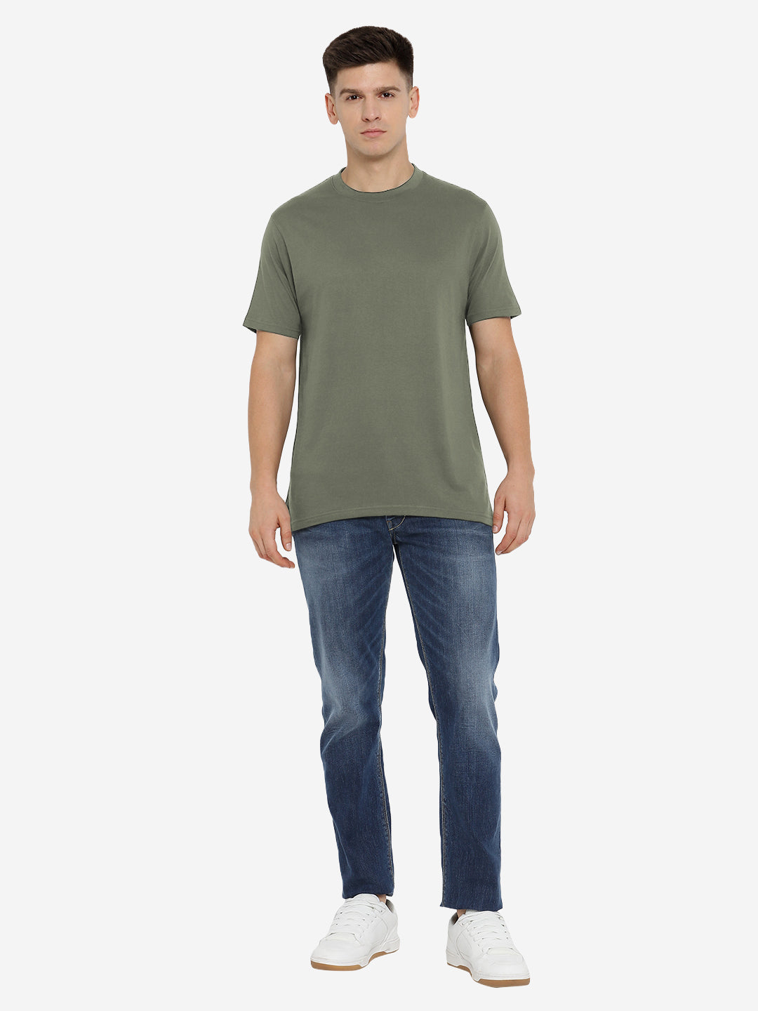 Supima Cotton Round Neck T-Shirt for Men (Jersey 180 GSM)