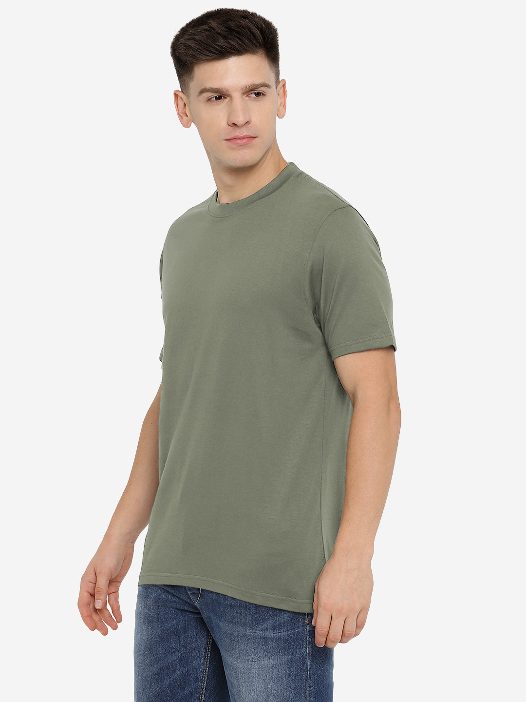 Supima Cotton Round Neck T-Shirt for Men (Jersey 180 GSM)