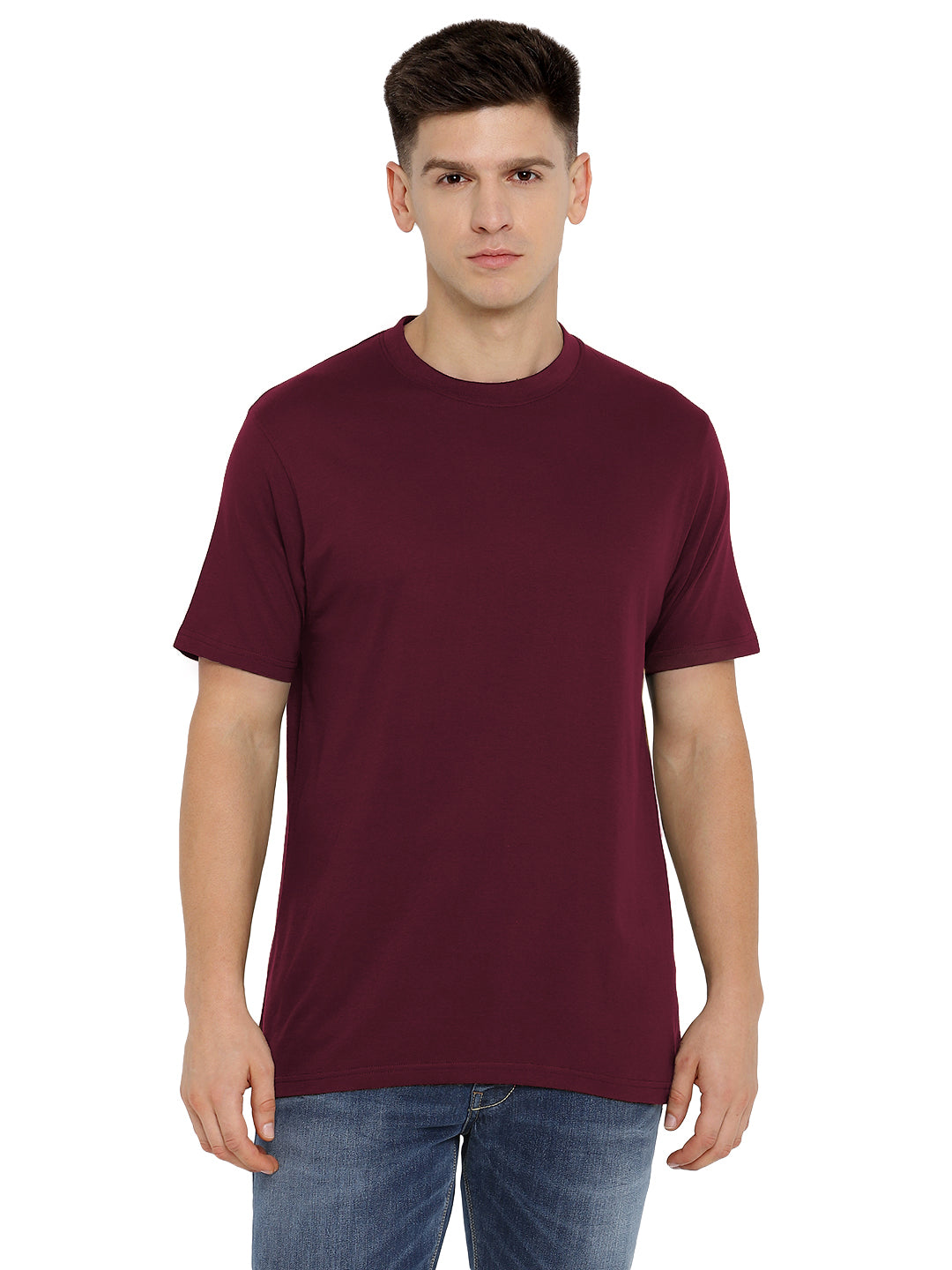 Supima Cotton Round Neck T-Shirt for Men (Jersey 180 GSM) - AC751