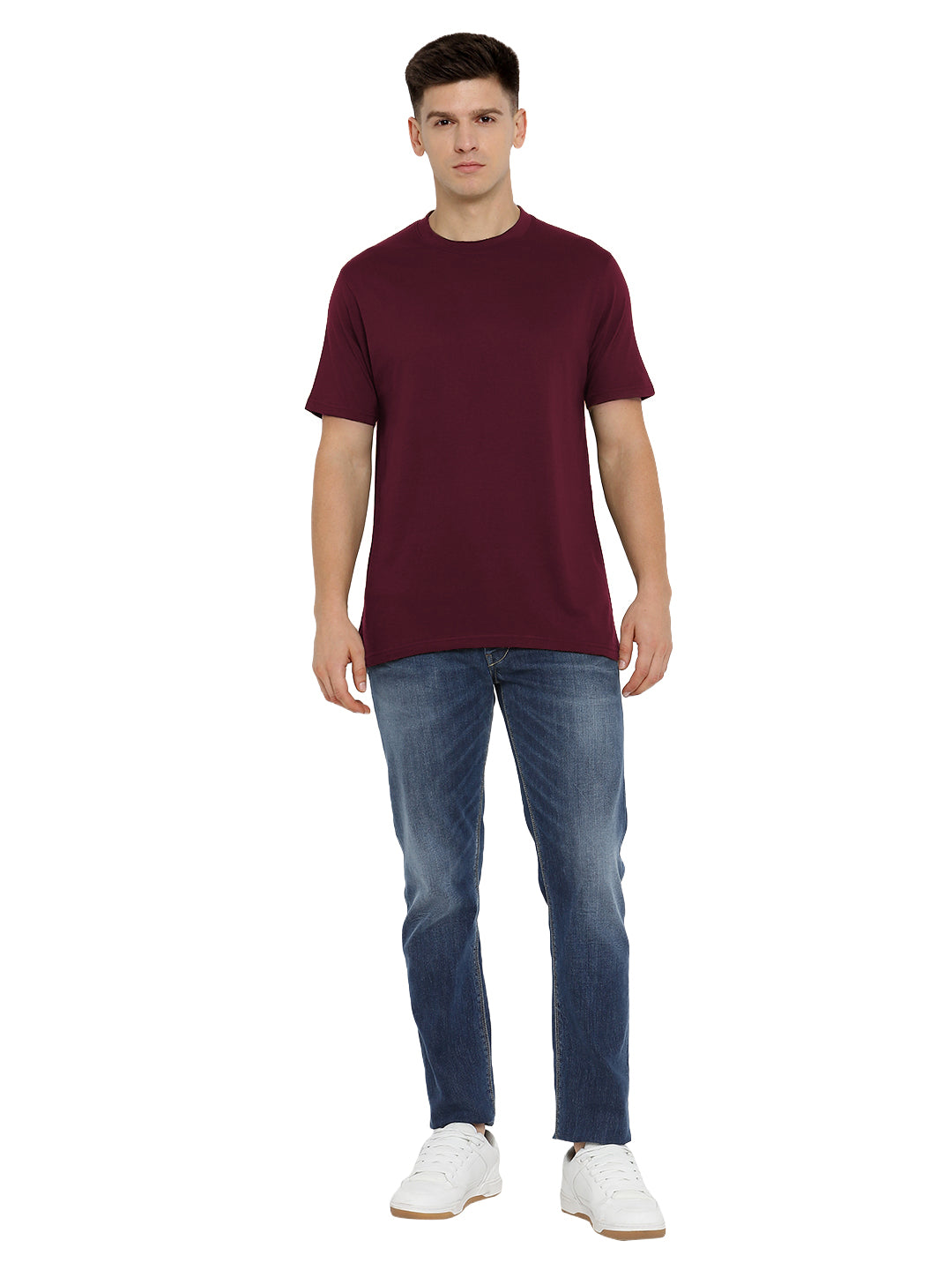 Supima Cotton Round Neck T-Shirt for Men (Jersey 180 GSM) - AC751