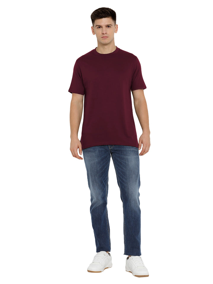Supima Cotton Round Neck T-Shirt for Men (Jersey 180 GSM) - AC751