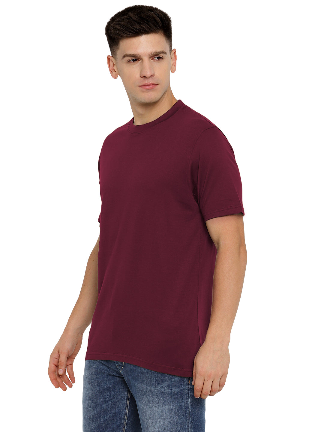 Supima Cotton Round Neck T-Shirt for Men (Jersey 180 GSM) - AC751