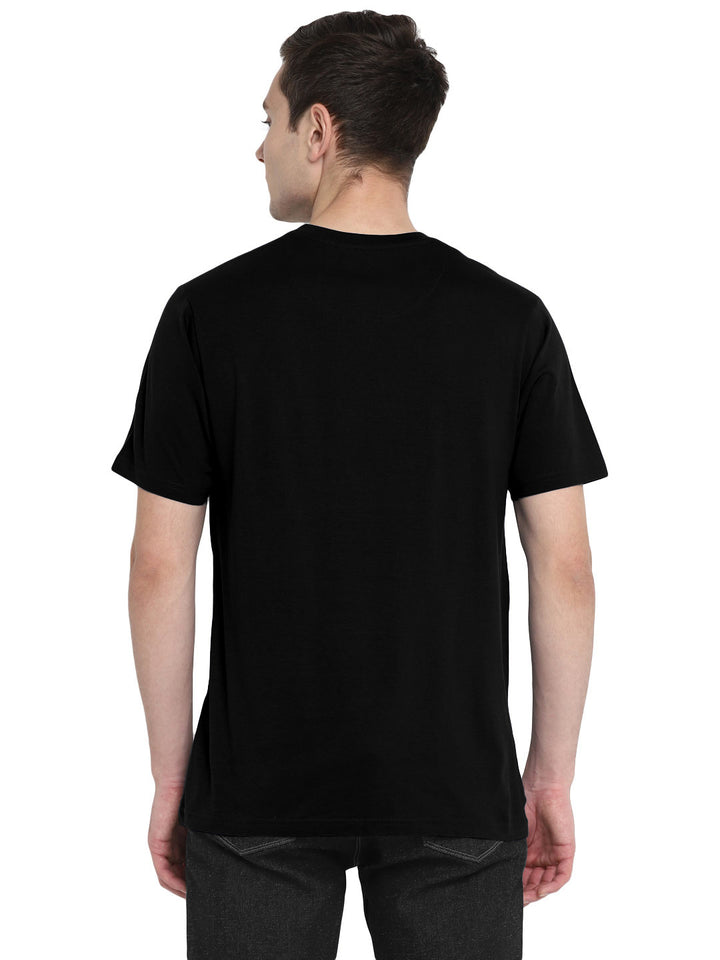 Supima Cotton V Neck T-Shirt for Men - Black