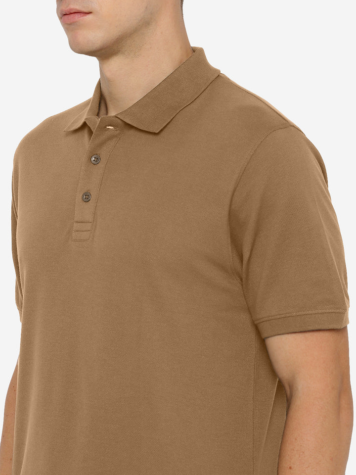 Supima Cotton Polo Collar T-Shirt for Men, PIQUE 220 GSM