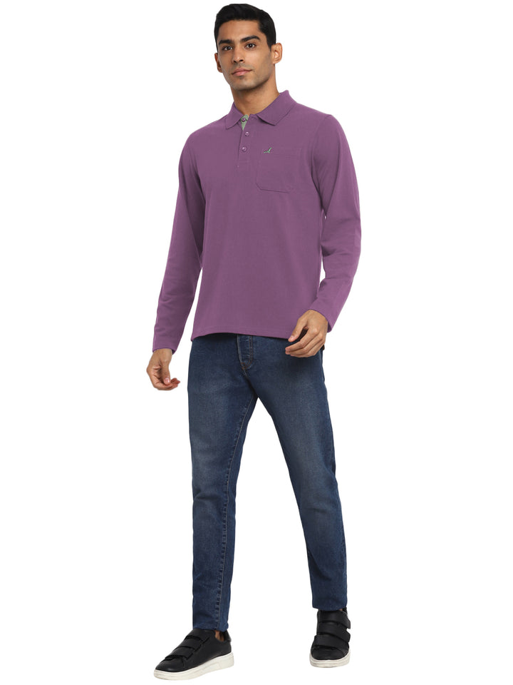 Full Sleeves Polo Collar T-Shirt with Pocket for Men - AC880