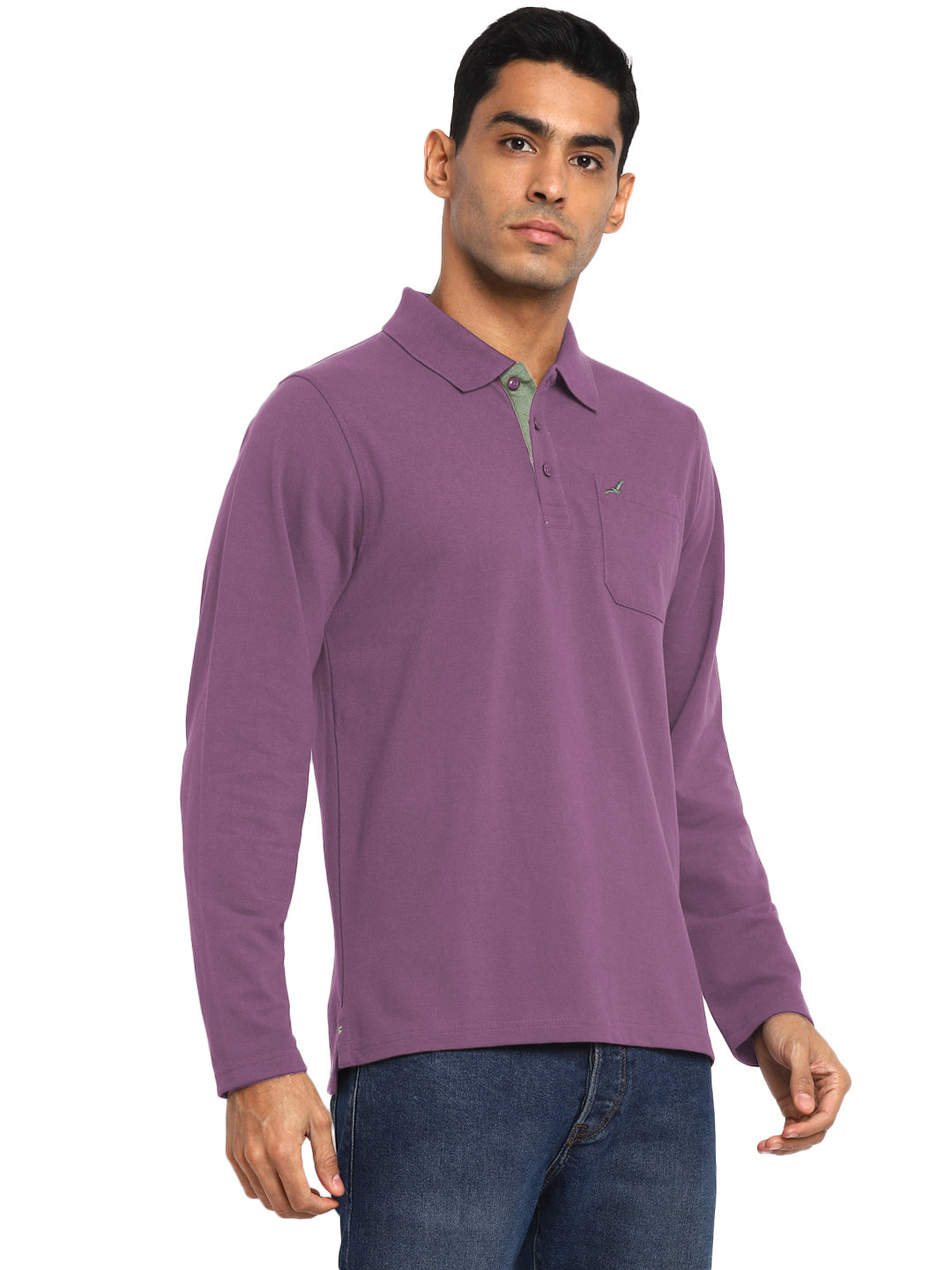 Full Sleeves Polo Collar T-Shirt with Pocket for Men - AC880