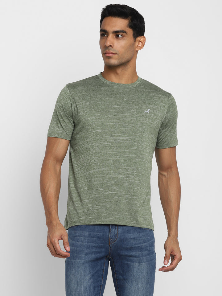 Active wear Kooltex Round Neck T-Shirt for Men - Light Green