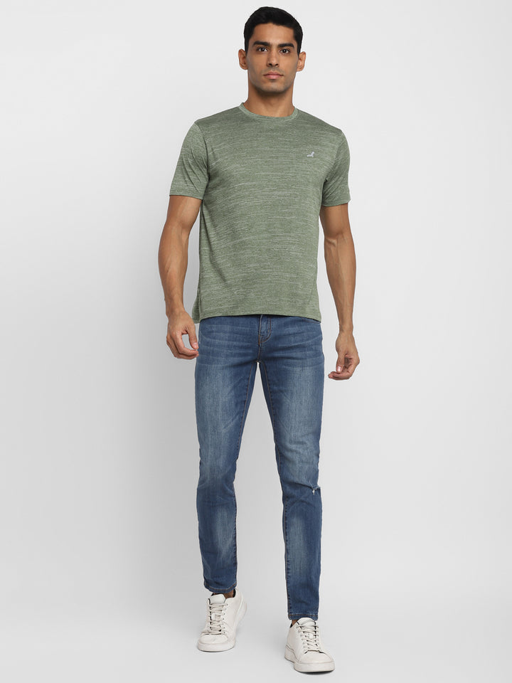 Active wear Kooltex Round Neck T-Shirt for Men - Light Green