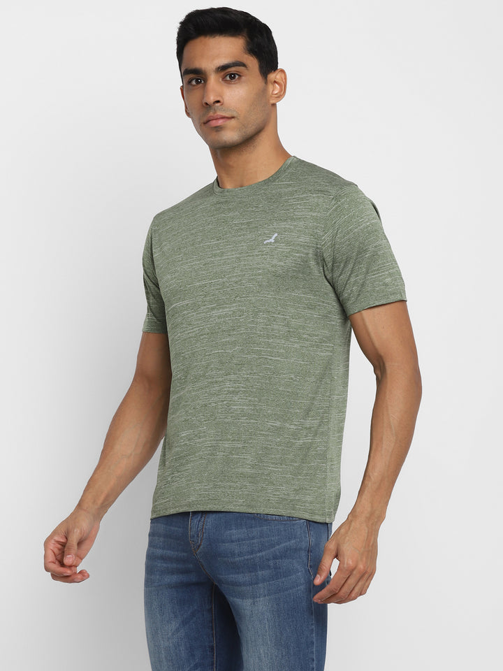 Active wear Kooltex Round Neck T-Shirt for Men - Light Green