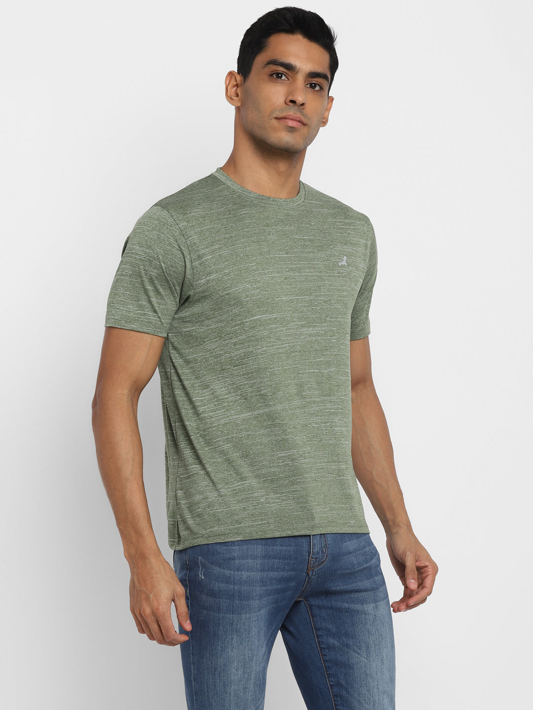 Active wear Kooltex Round Neck T-Shirt for Men - Light Green