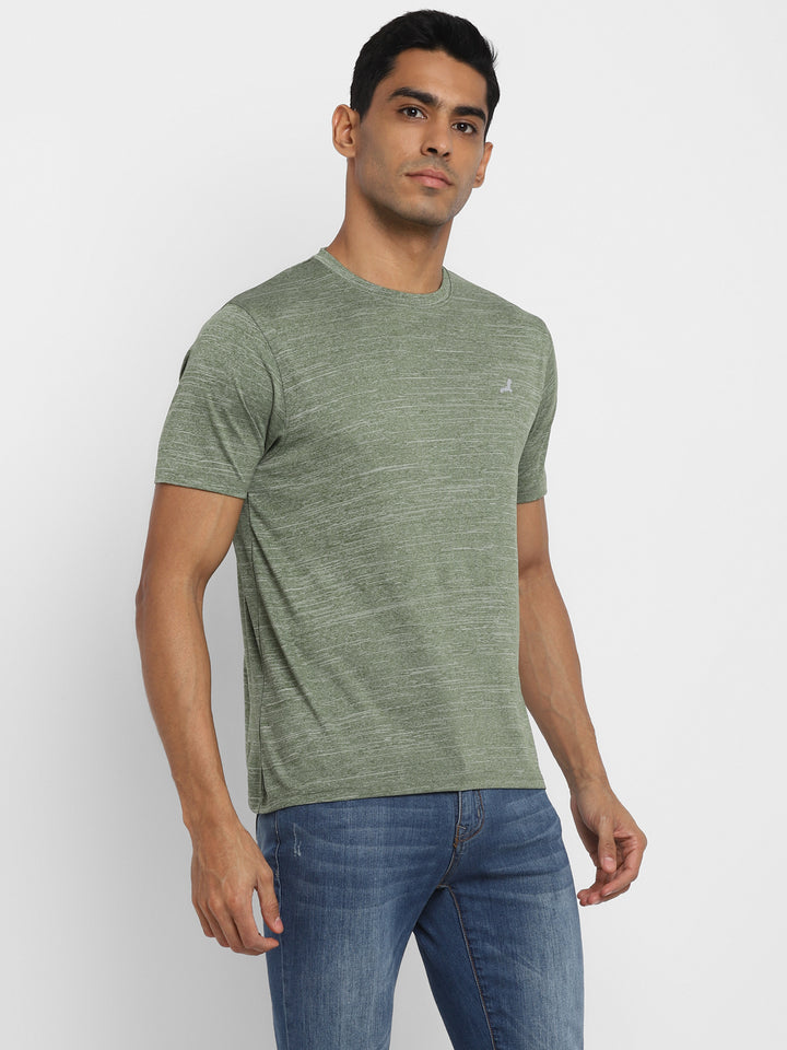 Active wear Kooltex Round Neck T-Shirt for Men - Light Green