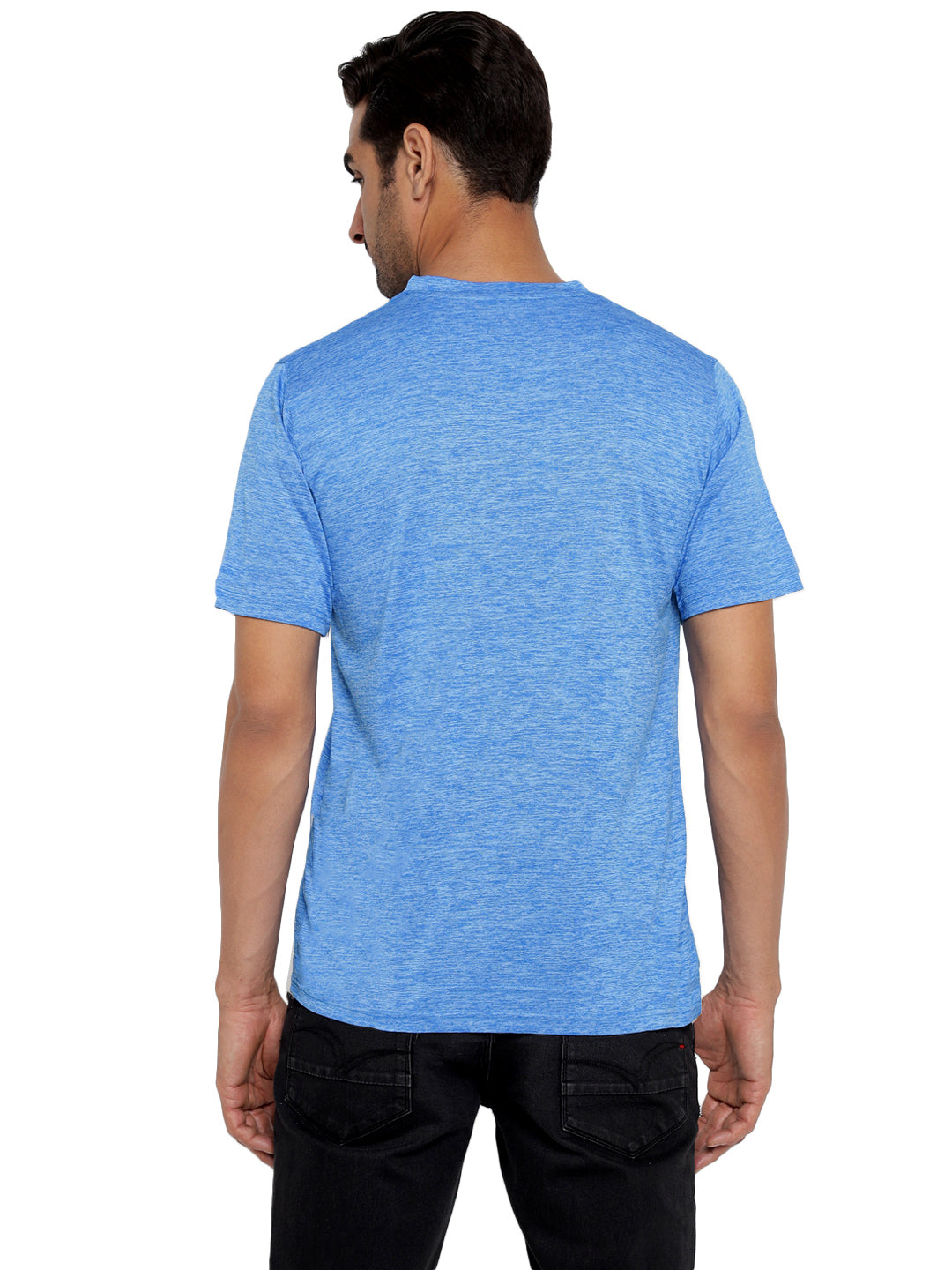 Active wear Kooltex Round Neck T-Shirt for Men - Sky Blue