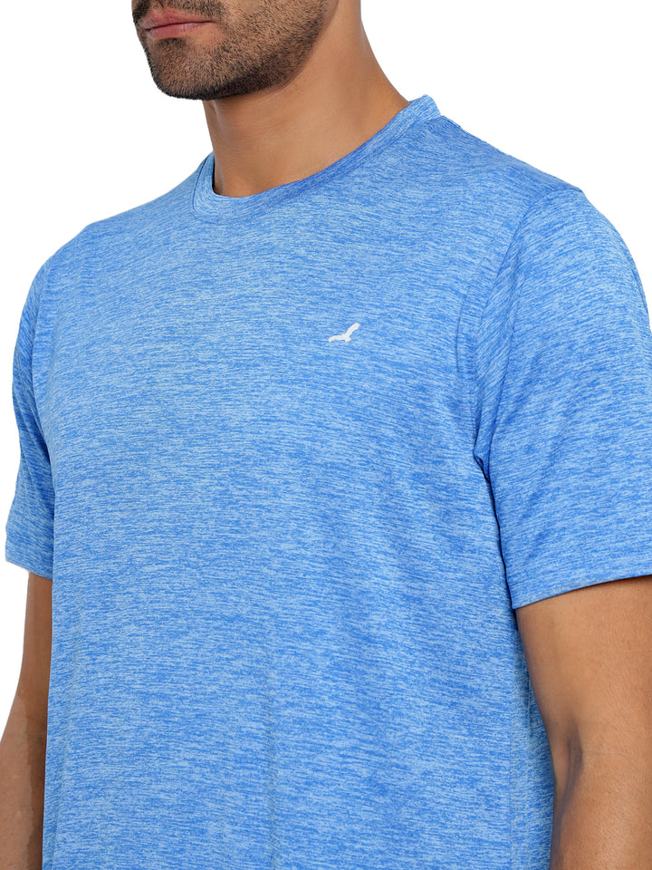 Active wear Kooltex Round Neck T-Shirt for Men - Sky Blue