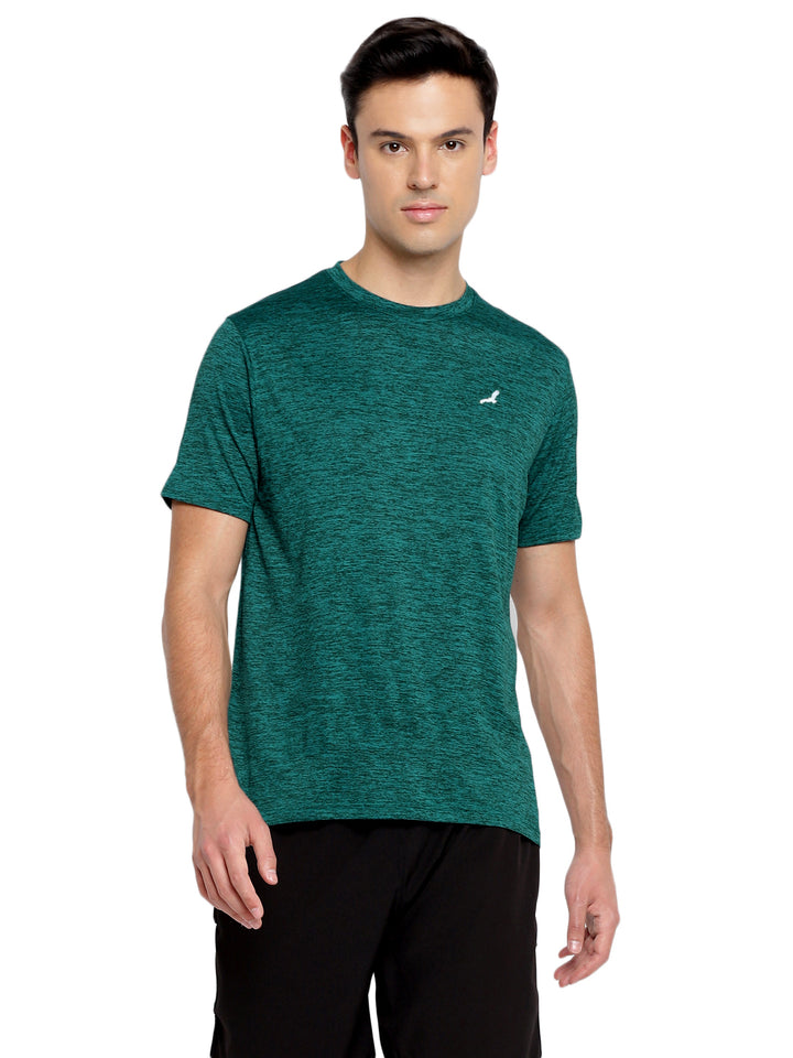 Active wear Kooltex Round Neck T-Shirt for Men - Dark Green