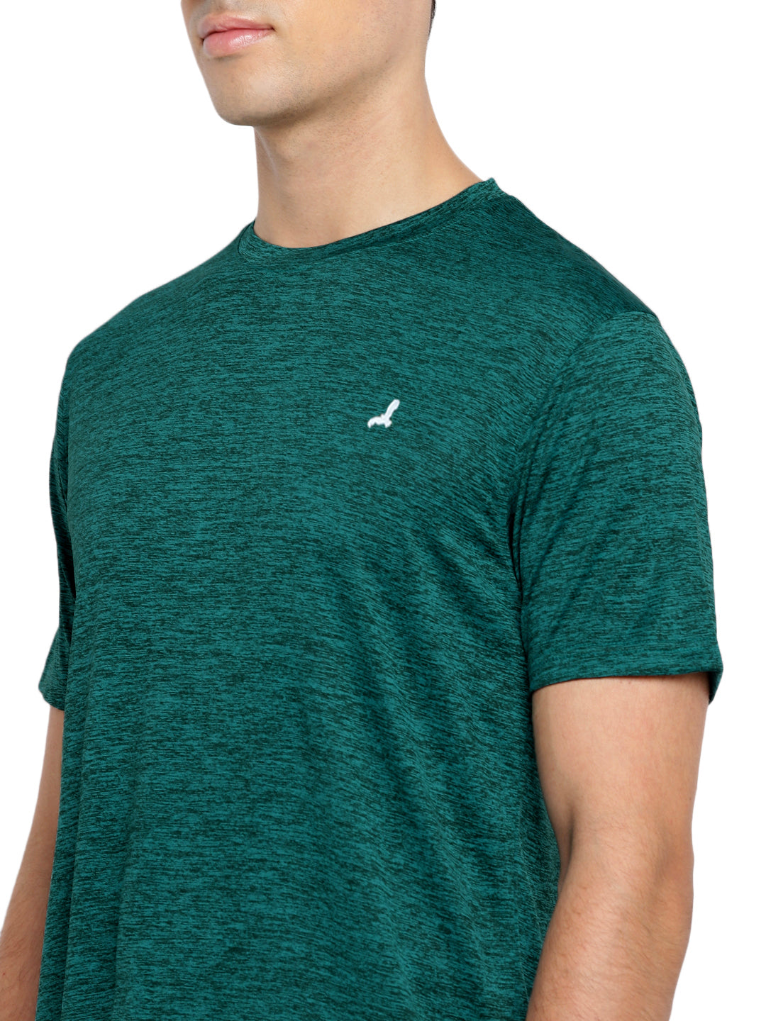 Active wear Kooltex Round Neck T-Shirt for Men - Dark Green
