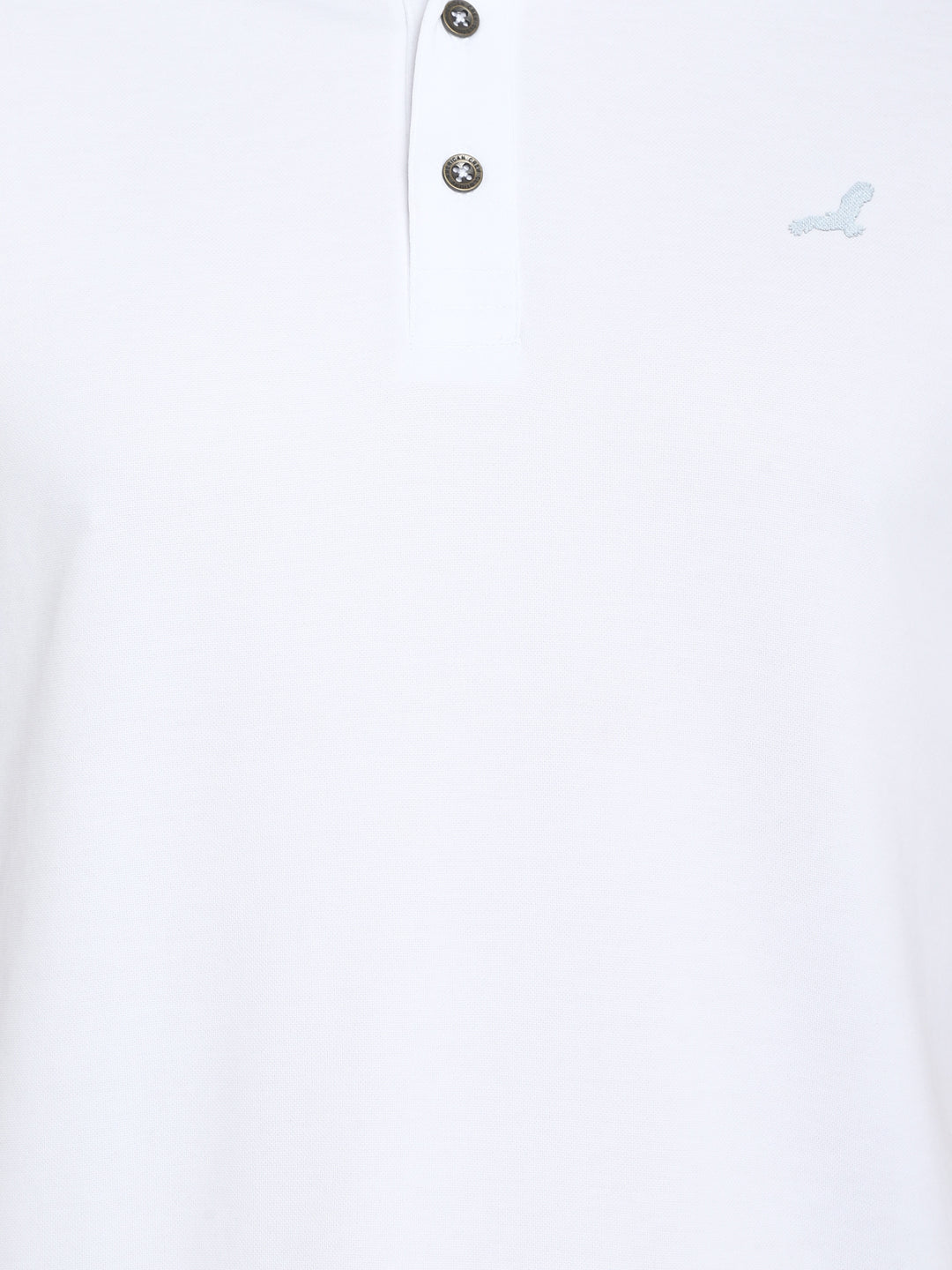 Polo Collar T-Shirt for Men - White TwinTex 50 Cotton 50 Poly