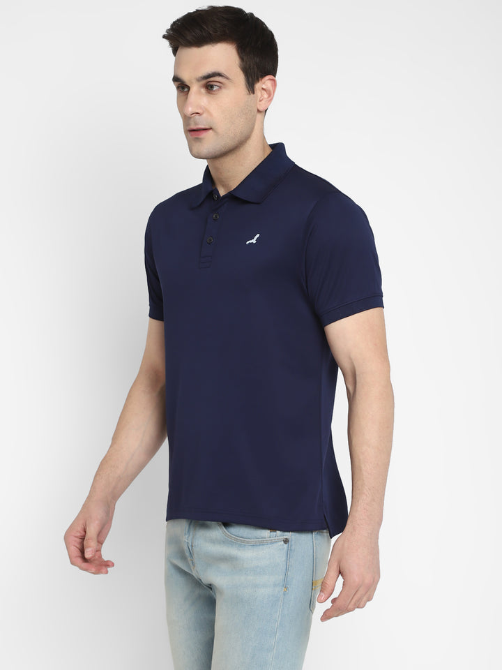 Polo Collar T-Shirt for Men - Navy Blue