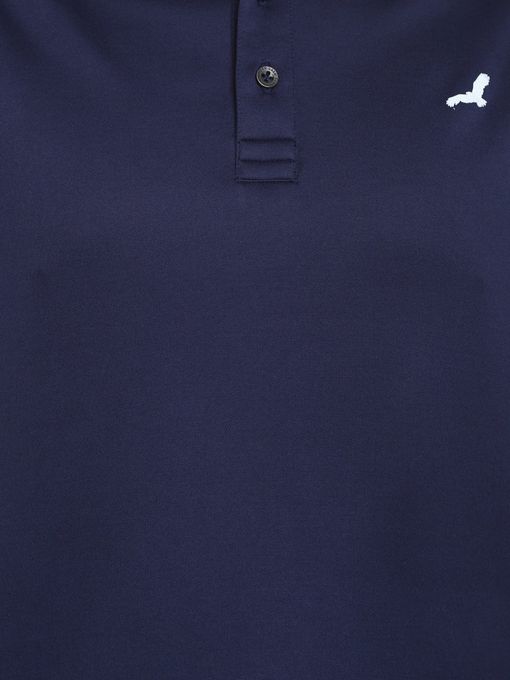 Polo Collar T-Shirt for Men - Navy Blue