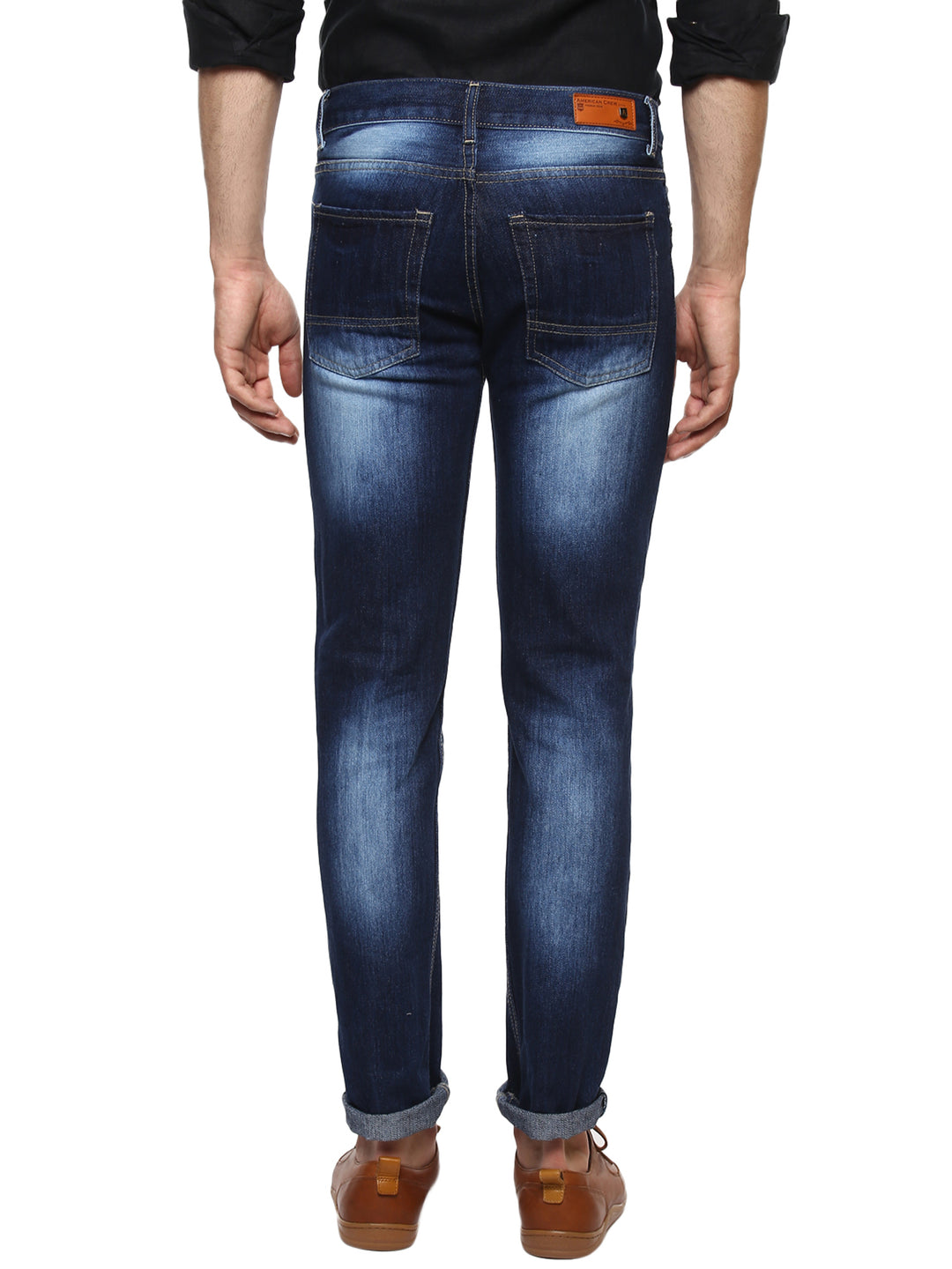 Men's Straight Fit Jeans - Dark Blue (No Exchange No Return)