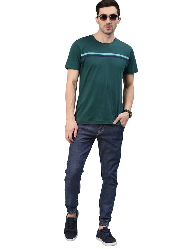 Men's Jogger Fit Stretchable Jogger Jeans - Dark Blue (no Exchange No Return)