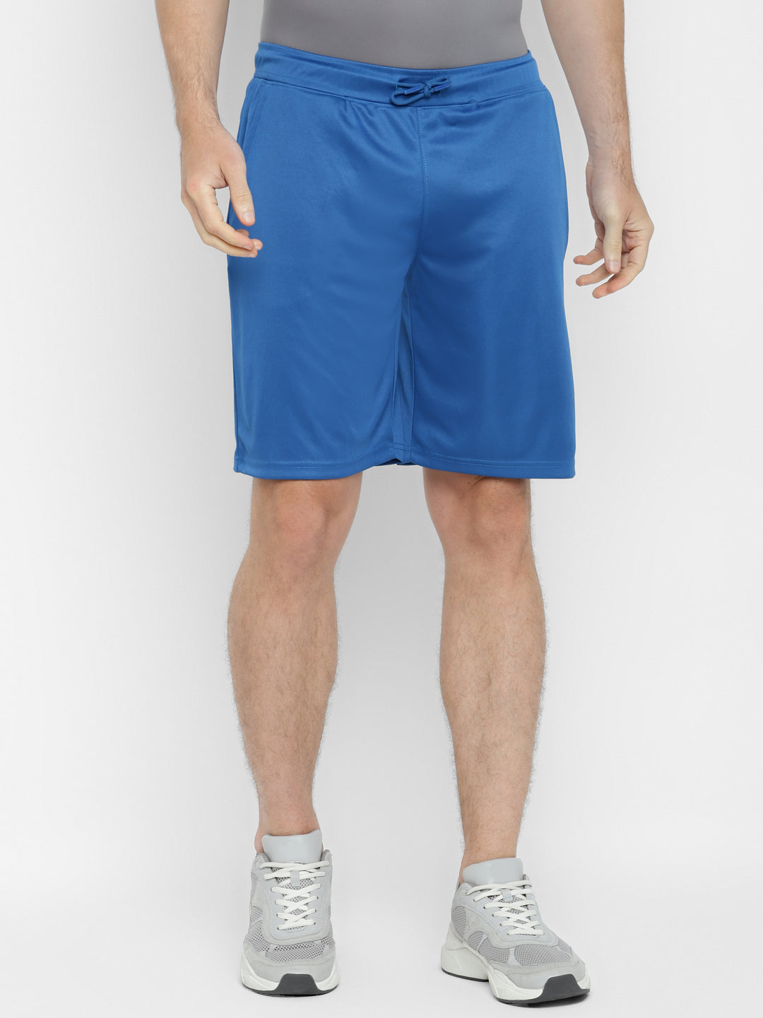 Sports Shorts for Men with Side Pockets - Deep Water