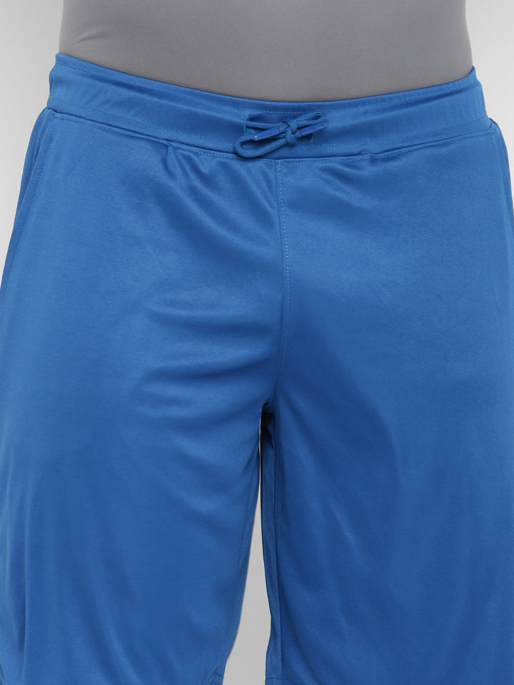 Sports Shorts for Men with Side Pockets - Deep Water