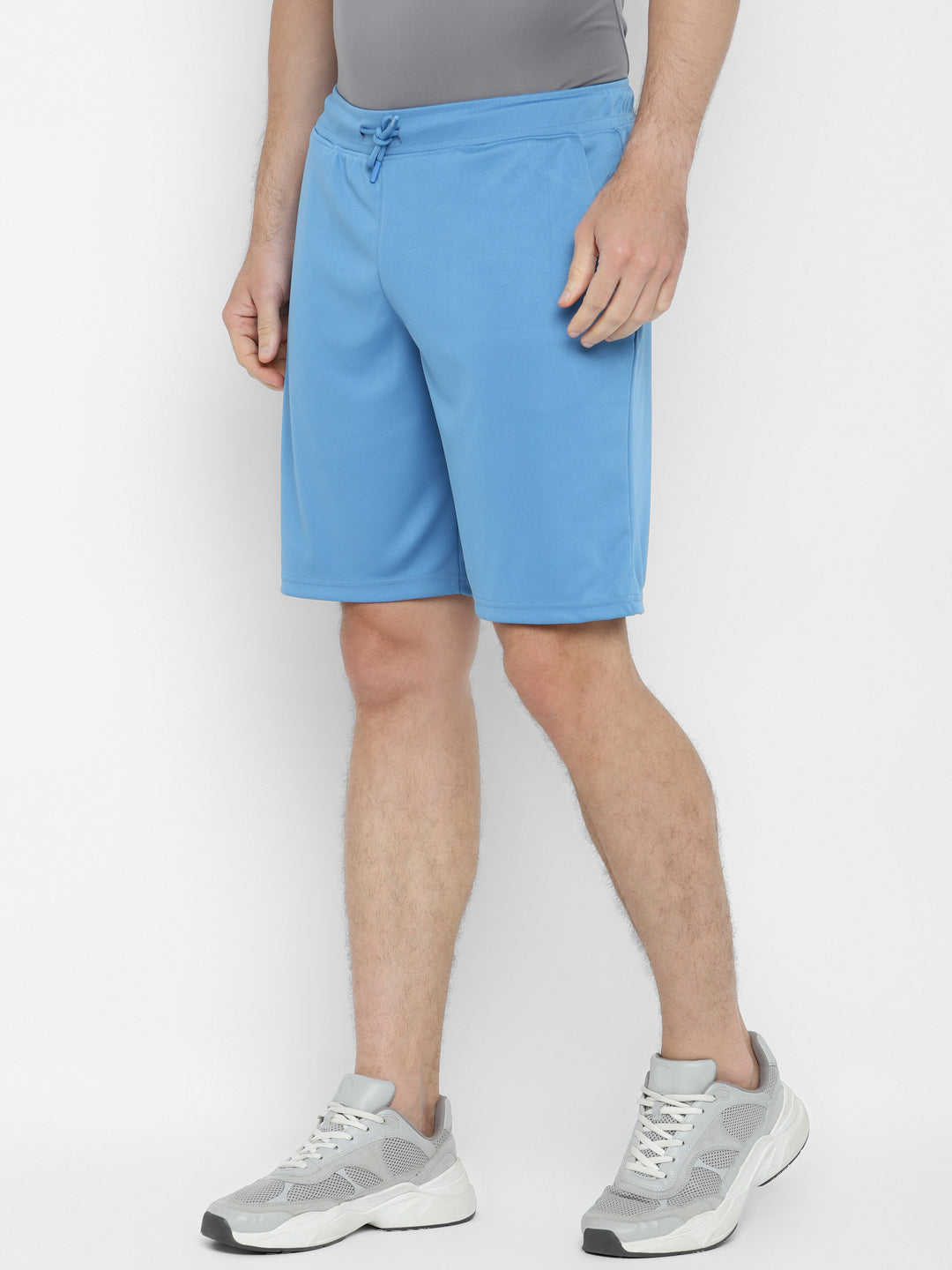 Sports Shorts for Men with Side Pockets - Cendre Blue
